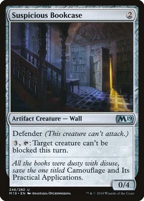 Suspicious Bookcase card from Core Set 2019