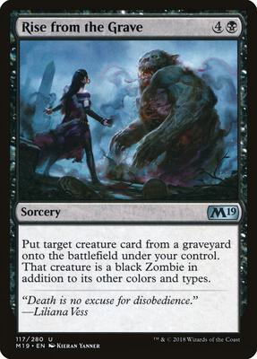 Rise from the Grave card from Core Set 2019