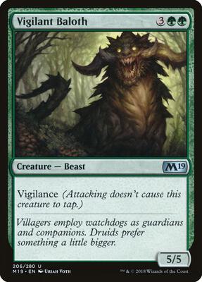 Vigilant Baloth card from Core Set 2019