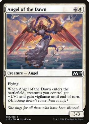 Angel of the Dawn card from Core Set 2019