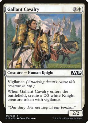 Gallant Cavalry card from Core Set 2019