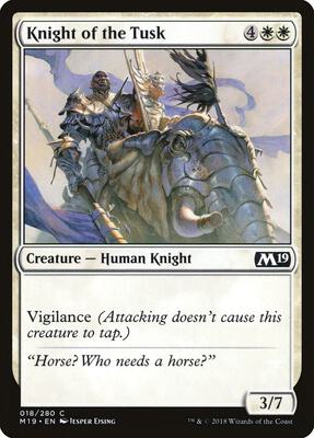 Knight of the Tusk card from Core Set 2019