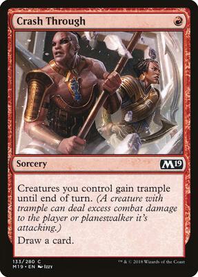 Crash Through card from Core Set 2019