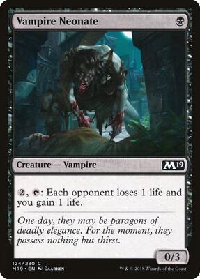 Vampire Neonate card from Core Set 2019