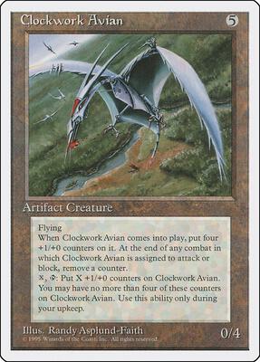 Clockwork Avian card from Fourth Edition