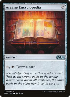 Arcane Encyclopedia card from Core Set 2019