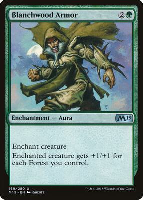Blanchwood Armor card from Core Set 2019