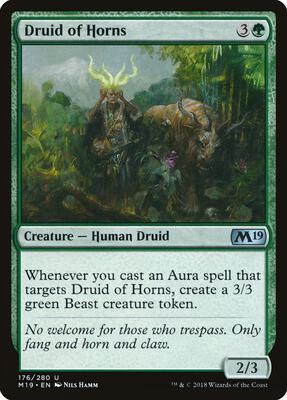 Druid of Horns card from Core Set 2019