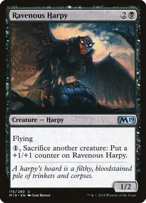 Ravenous Harpy card from Core Set 2019