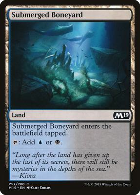 Submerged Boneyard card from Core Set 2019