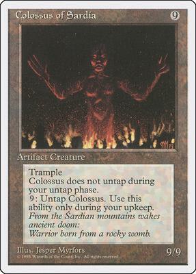 Colossus of Sardia card from Fourth Edition
