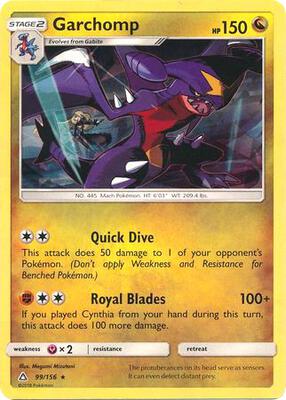 Garchomp - 99/156 (Cracked Ice Holo) card from Deck Exclusives