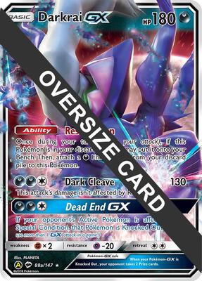 Darkrai GX - 88a/147 card from Jumbo Cards