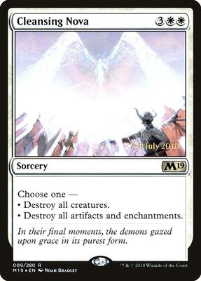 Cleansing Nova card from Prerelease Cards