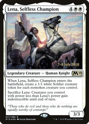 Lena, Selfless Champion card from Prerelease Cards