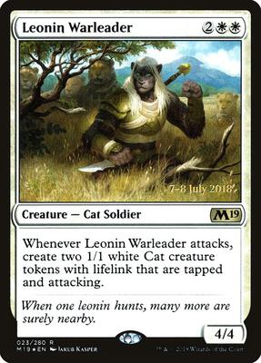 Leonin Warleader card from Prerelease Cards