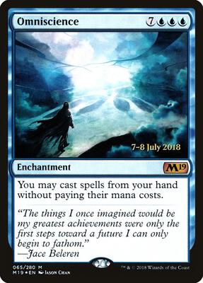 Omniscience card from Prerelease Cards