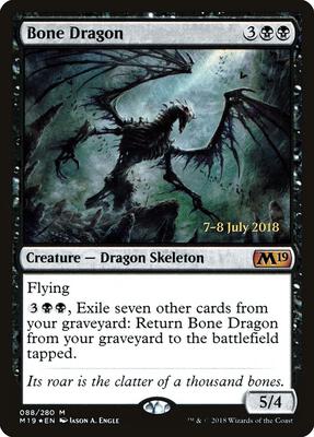 Bone Dragon card from Prerelease Cards
