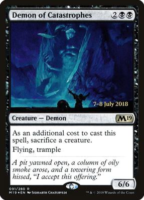 Demon of Catastrophes card from Prerelease Cards