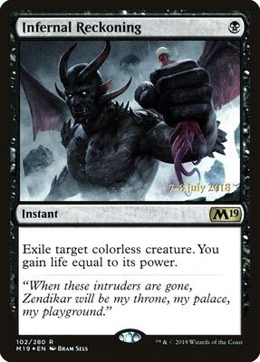 Infernal Reckoning card from Prerelease Cards