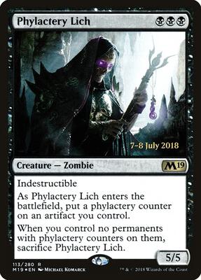 Phylactery Lich card from Prerelease Cards