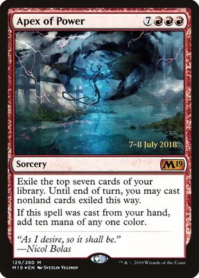 Apex of Power card from Prerelease Cards
