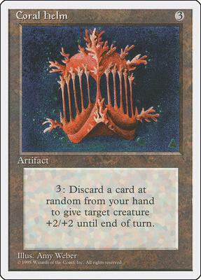 Coral Helm card from Fourth Edition