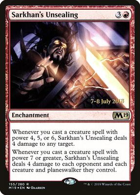 Sarkhan's Unsealing card from Prerelease Cards