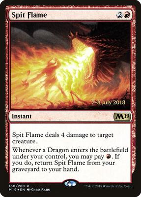 Spit Flame card from Prerelease Cards