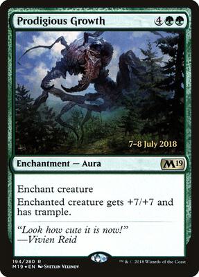 Prodigious Growth card from Prerelease Cards