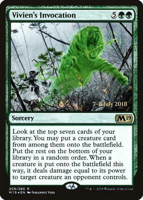Vivien's Invocation card from Prerelease Cards