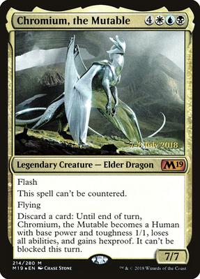 Chromium, the Mutable card from Prerelease Cards