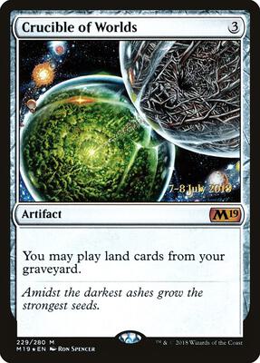 Crucible of Worlds card from Prerelease Cards