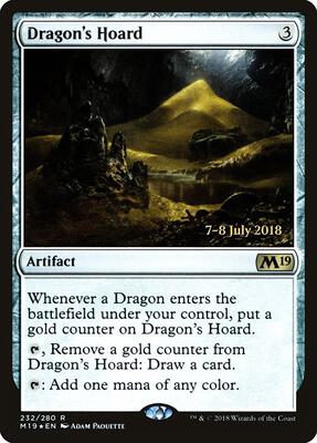 Dragon's Hoard card from Prerelease Cards