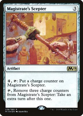 Magistrate's Scepter card from Prerelease Cards