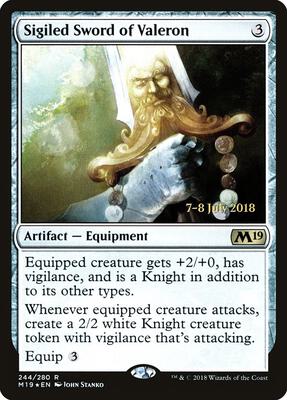 Sigiled Sword of Valeron card from Prerelease Cards