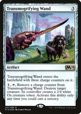 Transmogrifying Wand card from Prerelease Cards