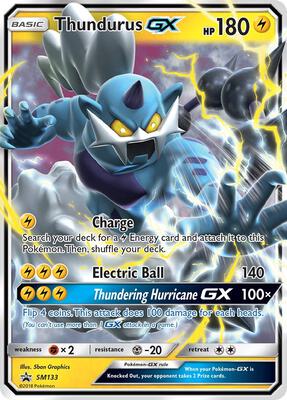 Thundurus GX - SM133 card from SM Promos