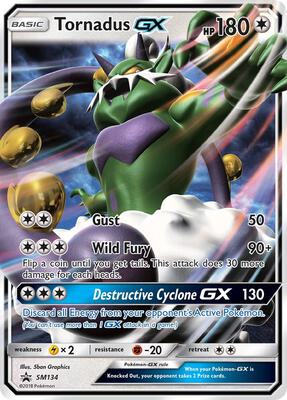 Tornadus GX - SM134 card from SM Promos