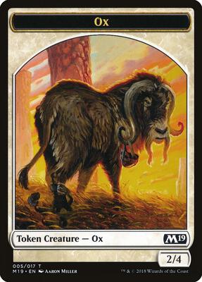 Ox Token card from Core Set 2019