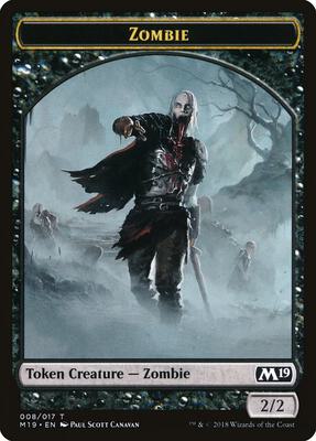 Zombie Token card from Core Set 2019