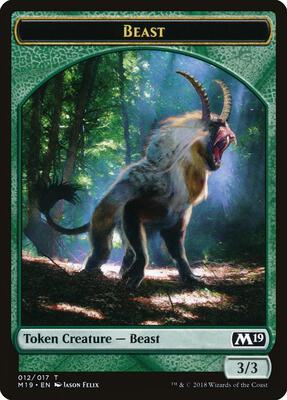 Beast Token card from Core Set 2019