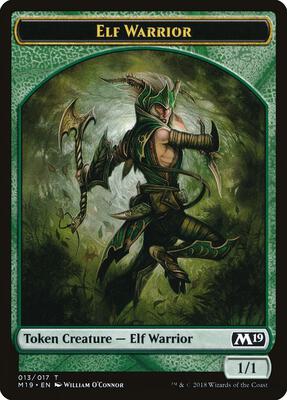 Elf Warrior Token card from Core Set 2019