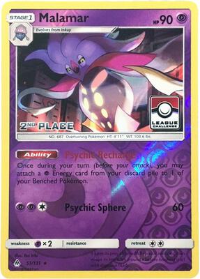 Malamar - 51/131 (League Challenge) [2nd Place] card from League & Championship Cards