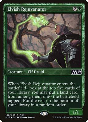 Elvish Rejuvenator card from FNM Promos