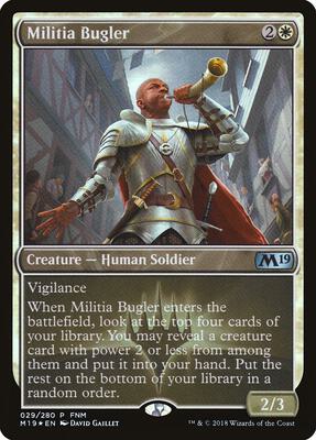 Militia Bugler card from FNM Promos
