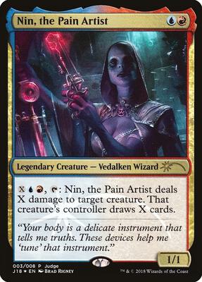 Nin, the Pain Artist card from Judge Promos