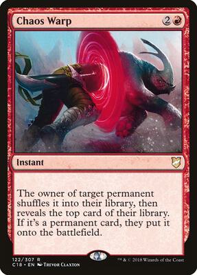 Chaos Warp card from Commander 2018