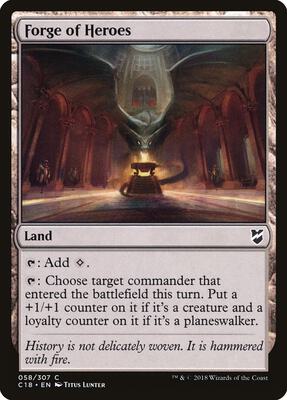 Forge of Heroes card from Commander 2018