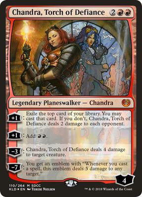 Chandra, Torch of Defiance (SDCC 2018 Exclusive) card from Media Promos